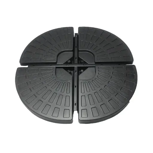 [OUT40-4] 360 HOME OUTDOOR PARASOL FILLABLE BASE STAND HOLDER 50*50*7.5 BLACK