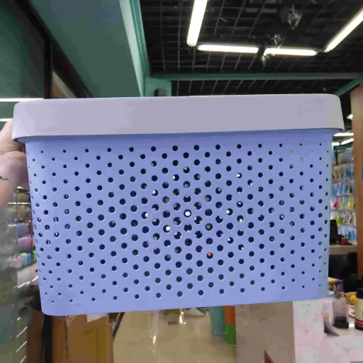 [LBAS9] 360 HOME ROUND EYE STORAGE BASET WITH LID 36*27*22CM(17L)