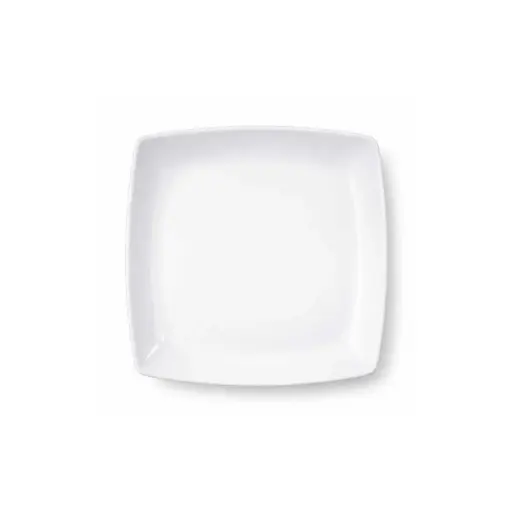 [MEL26-4] 360 HOME MELAMINE SQUARE PLATE 8.25" WHITE
