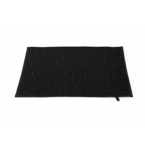 [MTBATH1] 360 HOME SOFT FLUFFY BATHROOM MAT 850GSM（250g/roll) BLACK  CHENILLE WASHABLE