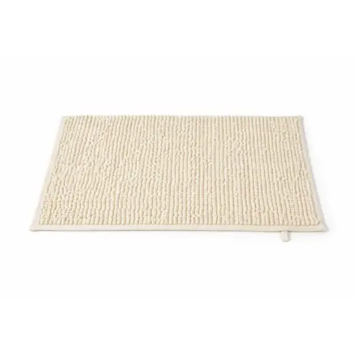 [MTBATH5] 360 HOME SOFT FLUFFY BATHROOM MAT 40X70cm 850GSM（250g/roll) WHITE CHENILLE WASHABLE