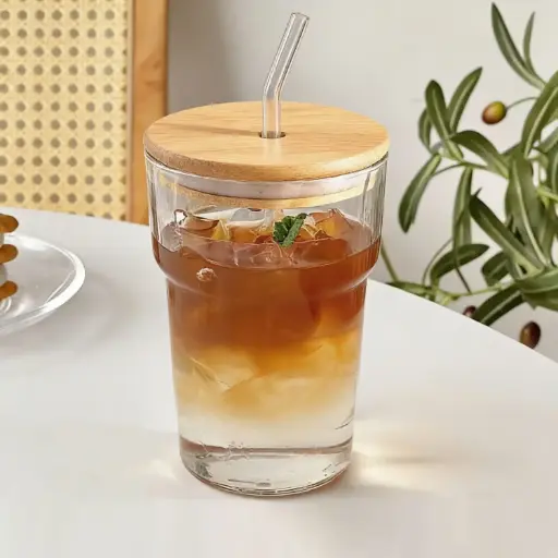 [MK-KIT2] 360 HOME MY KITCHEN GLASS CUP  8.8*12.5CM 