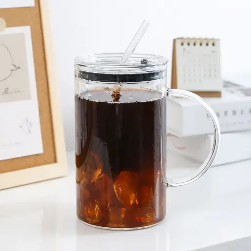 [MK-KIT69] 360 HOME MY KITCHEN GLASS JUICE CUP 10*14.8CM