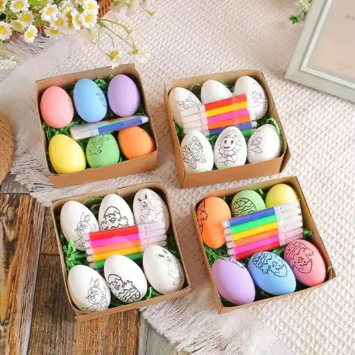 [MK-KIT92] 360 HOME MY KITCHEN EASTER EGG PAINTING SIZE IS 13*13*4.5CM
