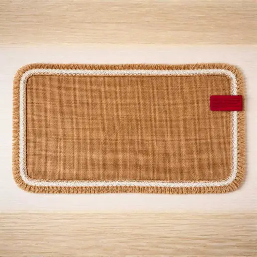 [STRAW49] 360 HOME PLACEMAT STRAW 30*45CM RECTANGULAR AND PRIMARILY LIGHT BROWN OR BEIGE COLOR