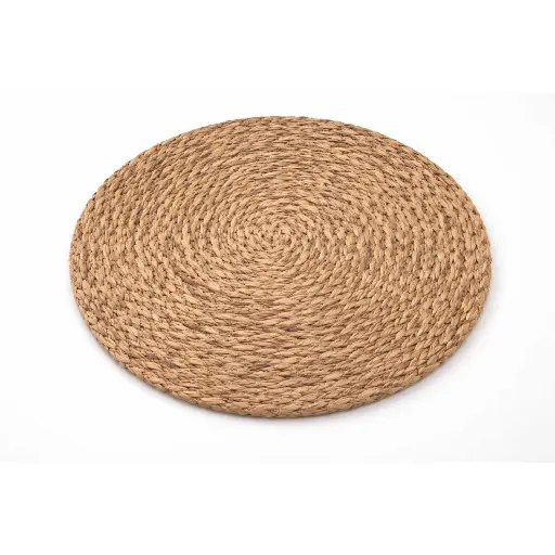 [STRAW60] 360 HOME COASTER STRAW 10CM DISTINCTIVE SPIRALLED OR BRAIDED WEAVE BEIGE OR WARM TONE SHOWCASING THE RAW LOOK OF THE ORGANIC MATERIAL 