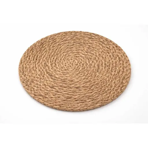 [STRAW60] 360 HOME COASTER STRAW 10CM DISTINCTIVE SPIRALLED OR BRAIDED WEAVE BEIGE OR WARM TONE SHOWCASING THE RAW LOOK OF THE ORGANIC MATERIAL 