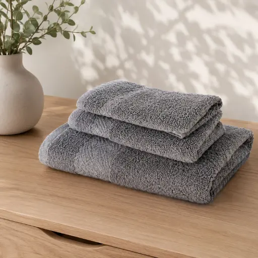 [S1AN100] 360 HOME EGYPTIAN TOWEL 100% COTTON , SOFT AND HIGHLY ABSORBENT 50x100 ANTRACITE
