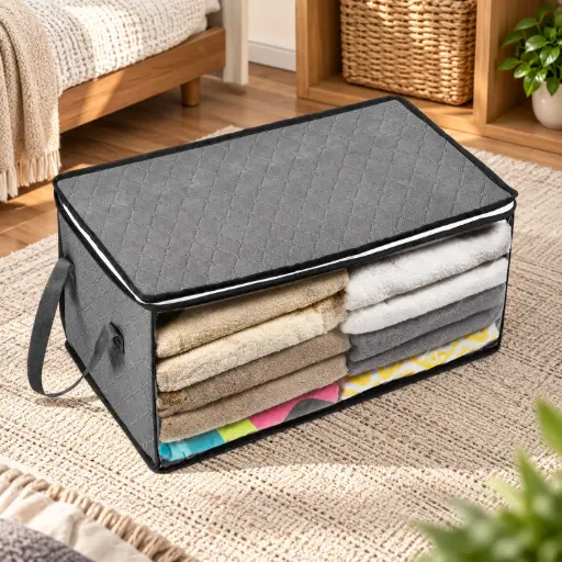[MH-ORG12] 360 HOME BOX ORGANIZER MULTIUSE 58*31*30CM WOVEN STORAGE BAG 