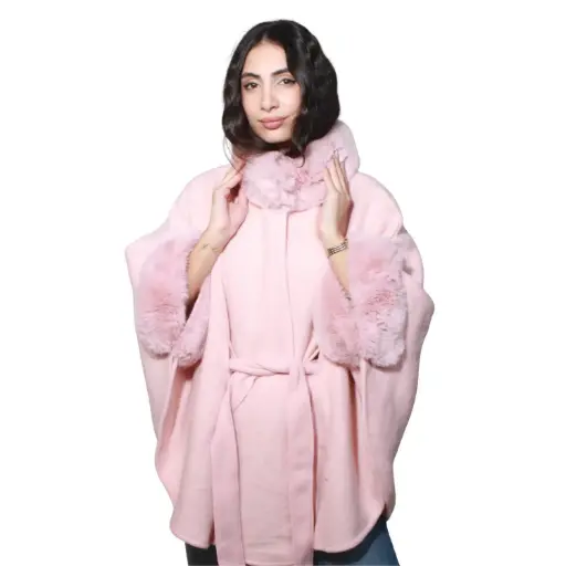 [MT-PUN26] 360 COTTON  LADIES SOFT COZY PUNCH PINK FUR DESIGN