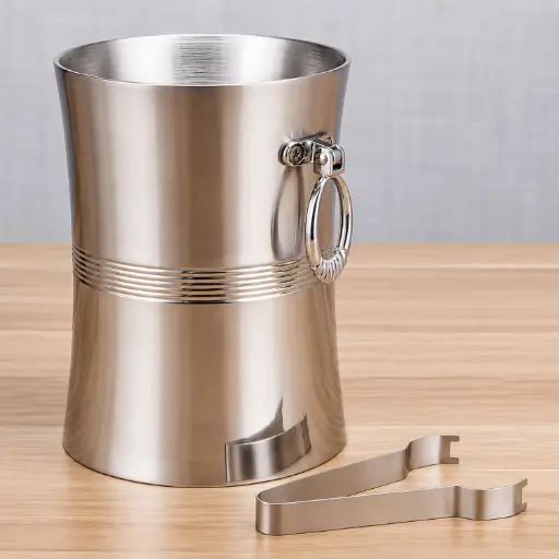 [MH-IB4] 360 HOME MY HOME WINE BUCKET WITH ICE CLIP 2L SILVER
