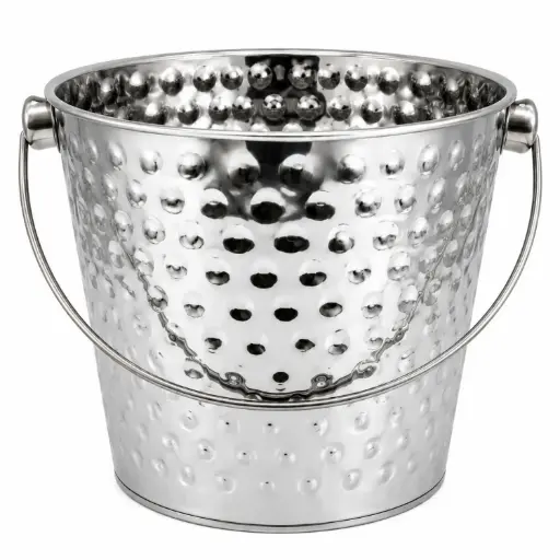 [MH-IB11] 360 HOME MY HOME HAMMERED ICE BUCKET 26CM/10L SILVER