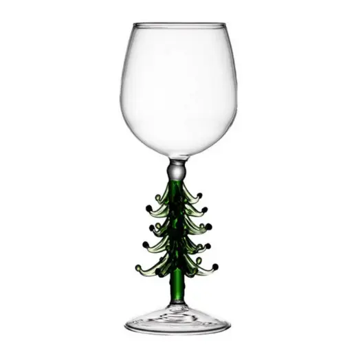 [MK-GLAS35] 360 HOME CHRISTMAS WINE GLASS PACKAGED IN 4 COLOR BOXES T:93MMB:85MMH:210MM V:650ML  (6PCS/BOX)