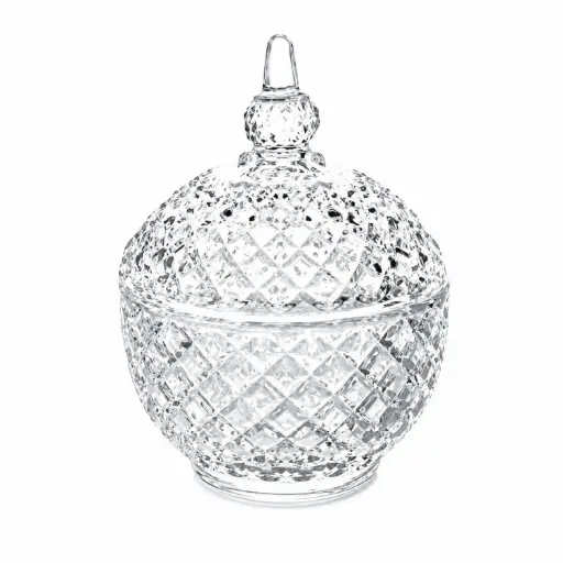[MK-GLAS40] 360 HOME GLASS CONTAINER TG014 1PC/COLOR BOX12PCS/CTNT:95MMH:120MMW:340G (48PCS/BOX)