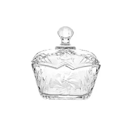 [MK-GLAS41] 360 HOME GLASS CONTAINER DM612（1PC/COLOR BOX 48PCS/CTN) T:108MMH:100MMW:400GV:215ML (48PCS/BOX)