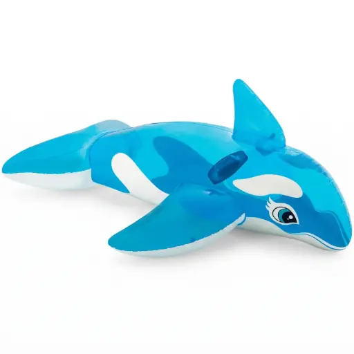 [MH-SI19] 360 HOME SUMMER INFLATABLE SWIMMING FLOAT Transparent blue whale mount 152cmX114cm                                                                                                                                                                                                                                               