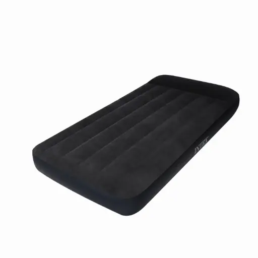 [MH-SI26] 360 HOME SUMMER INFLATABLE AIR MATTRESS Black and white USB built-in pillow electric pump single-layer single-person cable air mattress 99cm*191cm*25cm
