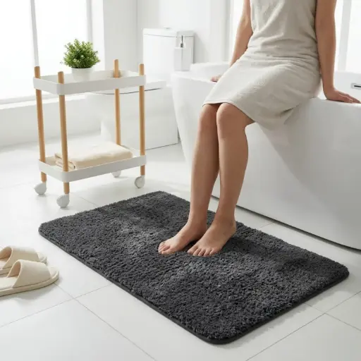 [MH-CAR4] 360 HOME MY HOME MULTI USE CARPET 50*80 ANTRACITE MICROFIBER 1600GSM
