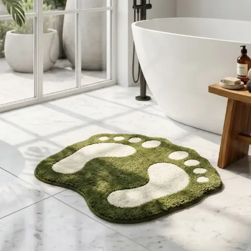 [MH-CAR11] 360 HOME MY BATHROOM BATHMAT  50*80 CASHMERE 