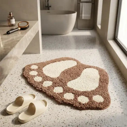 [MH-CAR13] 360 HOME MY BATHROOM BATHMAT  50*80 CASHMERE 