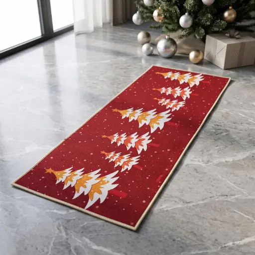 [MH-CAR37] 360 HOME MY HOME CHRISTMAS MULTI USE CARPET 50*150 CRYSTAL VELVET 