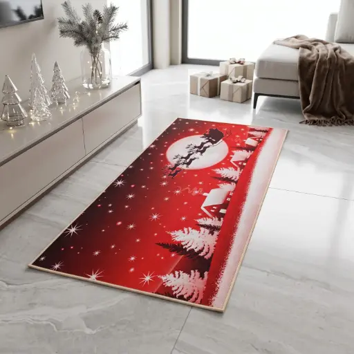 [MH-CAR38] 360 HOME MY HOME CHRISTMAS MULTI USE CARPET 50*150 CRYSTAL VELVET 