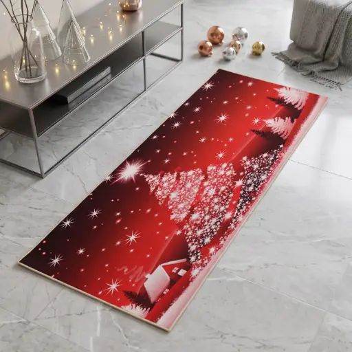 [MH-CAR40] 360 HOME MY HOME CHRISTMAS MULTI USE CARPET 50*150 CRYSTAL VELVET 