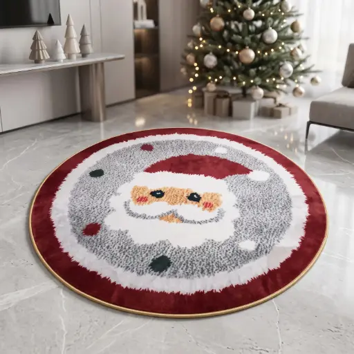 [MH-CAR44] 360 HOME MY HOME CHRISTMAS MULTI USE CARPET 90CM CRYSTAL VELVET 