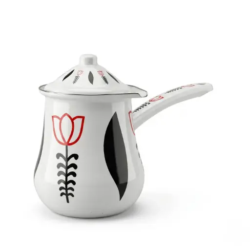 [MK-CPOT3] 360 MY KITCHEN ENAMEL COFFEE POT WITH LID PACK OF 6