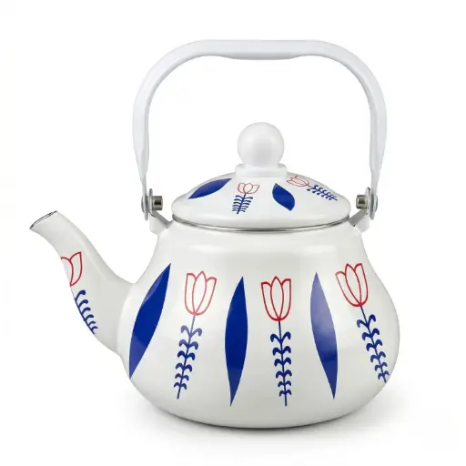 [MK-CPOT6] 360 MY KITCHEN ENAMEL COFFEE POT WITH LID 1.5L