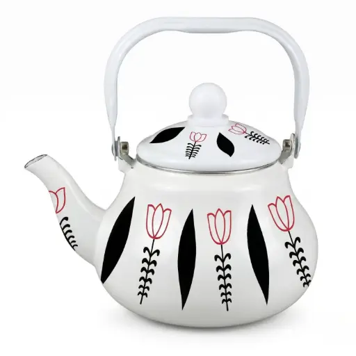 [MK-CPOT8] 360 MY KITCHEN ENAMEL COFFEE POT WITH LID 1.5L
