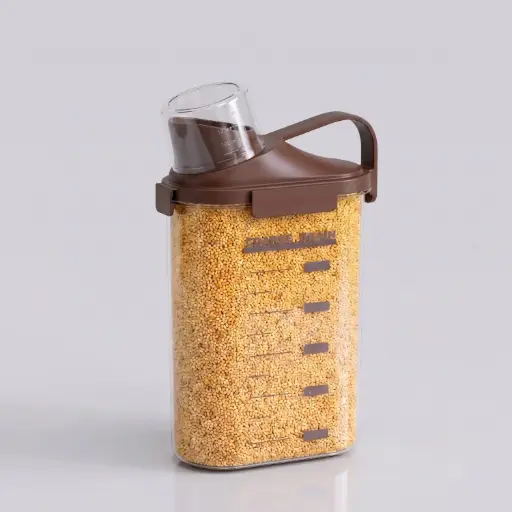 [MK-GS12] 360 HOME MY KITCHEN GRAIN STORAGE LARGE BROWN 10.6*20.1*33.7CM