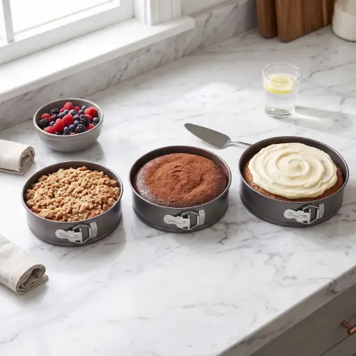 [MK-BKT3] 360 HOME MY KITCHEN BAKING TRAYS SET ROUND SET IN COLOR BOX 24/26/28CM