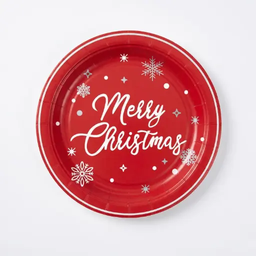 [CH26-AIF56] 360 HOME CHRISTMAS CARTON PLATES PLATE 7" 10PCS 