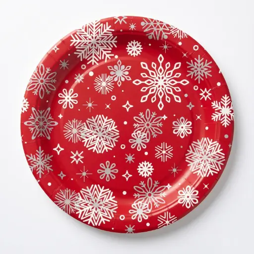 [CH26-AIF57] 360 HOME CHRISTMAS CARTON PLATES PLATE 9" 10PCS 