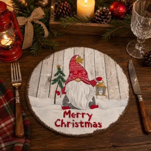 [CH-MYP1] 360 HOME MY HOME CHRISTMAS PLATEMAT Plastic 33CM