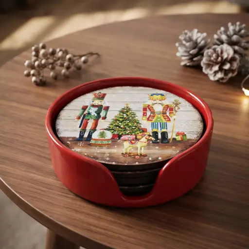 [CH-MYP7] 360 HOME MY HOME CHRISTMAS COASTERS Plastic 