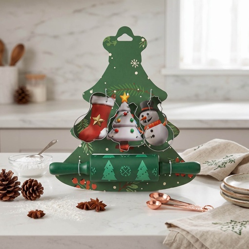 [MK-BTO20] 360 HOME COOKIE CUTTER SET STAINLESS STEEL WITH SMOOTH ROLLED EDGES TREE SHAPED