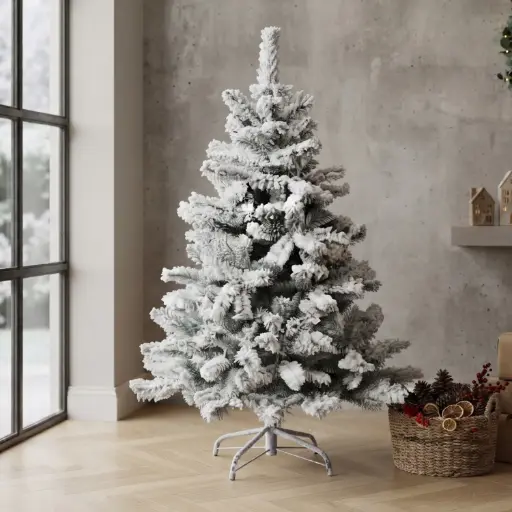 [CH26-TREE1] 360 HOME CHRISTMAS TREE 180CM SNOW COVERED FULL BRANCHES