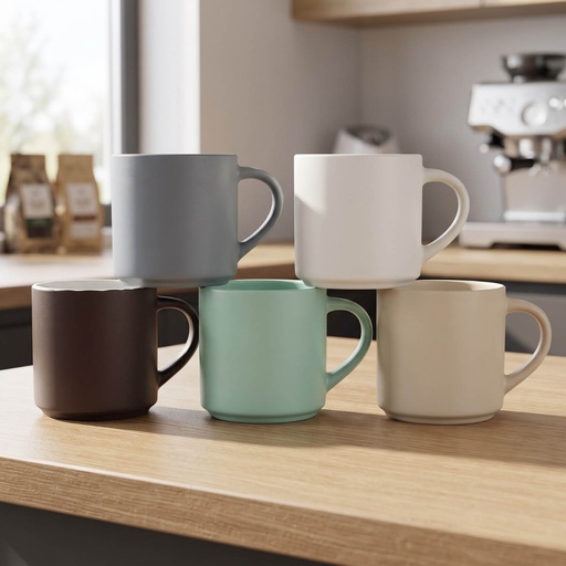 [MK-MUG26-16] 360 HOME MUG CERAMIC MINIMALIST MATTE FINISH SOLID COLOR 430ML 48PCS/BOX