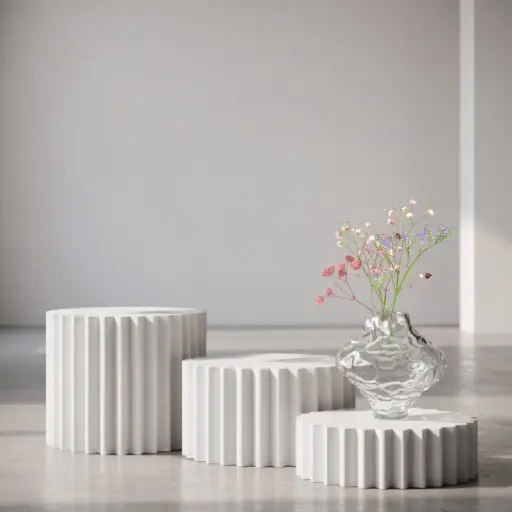 [MH26-V99] 360 HOME MY HOME DECORATIVE GLASS VASE irregular bulbous wavy organic sculptural short narrow neck 17*18.5cm transparent