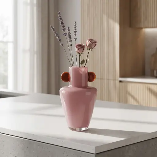[MH26-V135] 360 HOME MY HOME DECORATIVE GLASS VASE 13.5*20cm