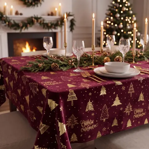 [TCC-1] 360 HOME CHRISTMAS TABLE COVER 140*235CM