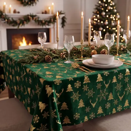[TCC-2] 360 HOME CHRISTMAS TABLE COVER 140*235CM