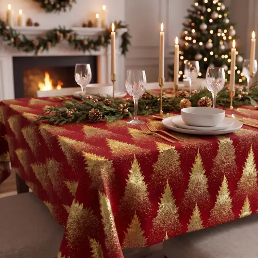 [TCC-6] 360 HOME CHRISTMAS TABLE COVER 140*235CM