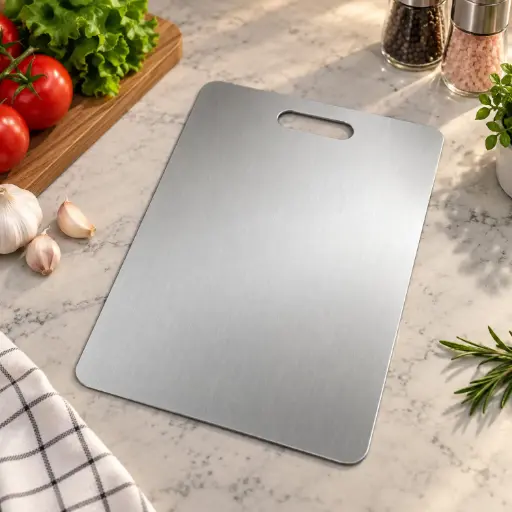 [MK-MKI8] 360 HOME MY KITCHEN STAINLESS CUTTING BOARD MEDIUM 39X28CM