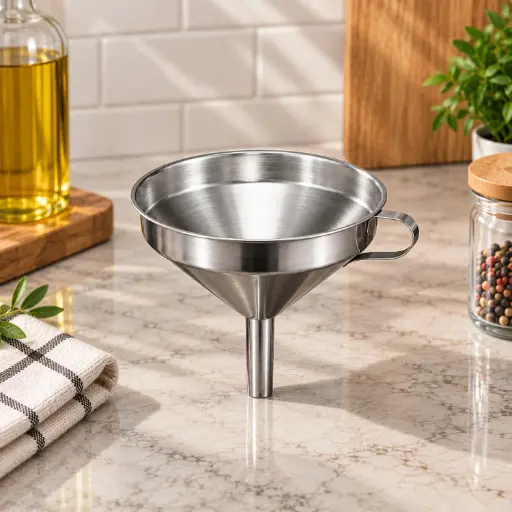 [MK-MKI33] 360 HOME MY KITCHEN STAINLESS STEEL WIDE MOUTH FUNNEL SMALL 11CM